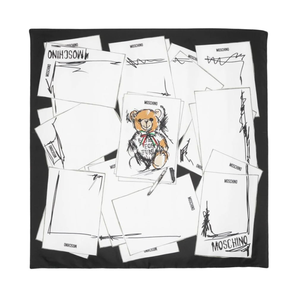 Moschino Stijlvolle Zijden Sjaal Multicolor Dames