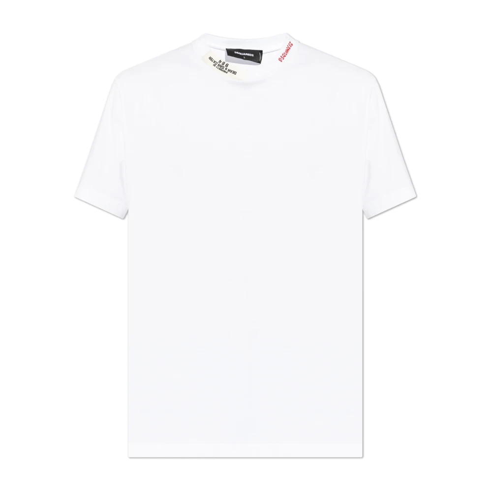 Dsquared2 T-shirt met logo White Heren