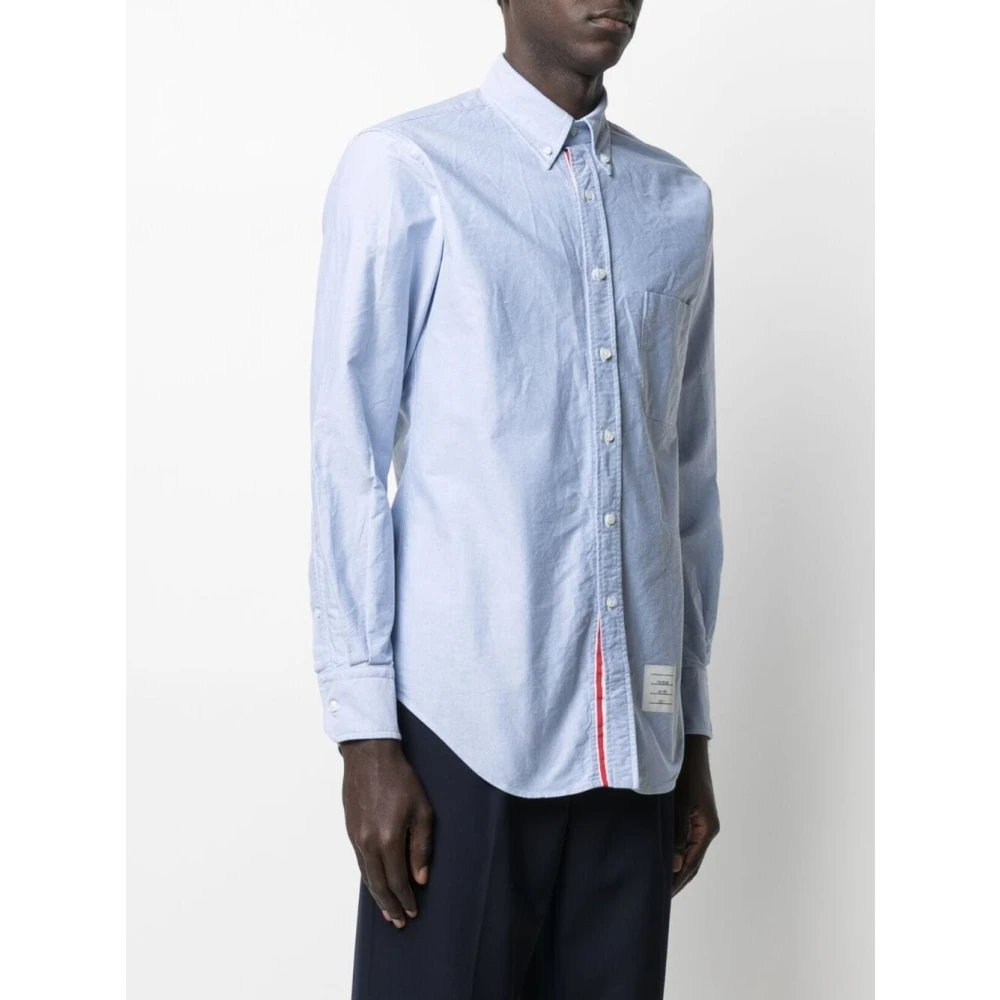 Thom Browne Blauw Klassiek Overhemd Blue Heren