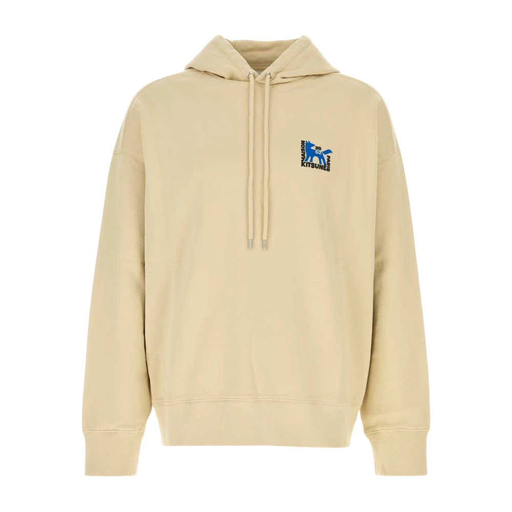 Maison Kitsuné Men's Beige Hoodies, Xl, Gallery Fox Oversize Hoodie