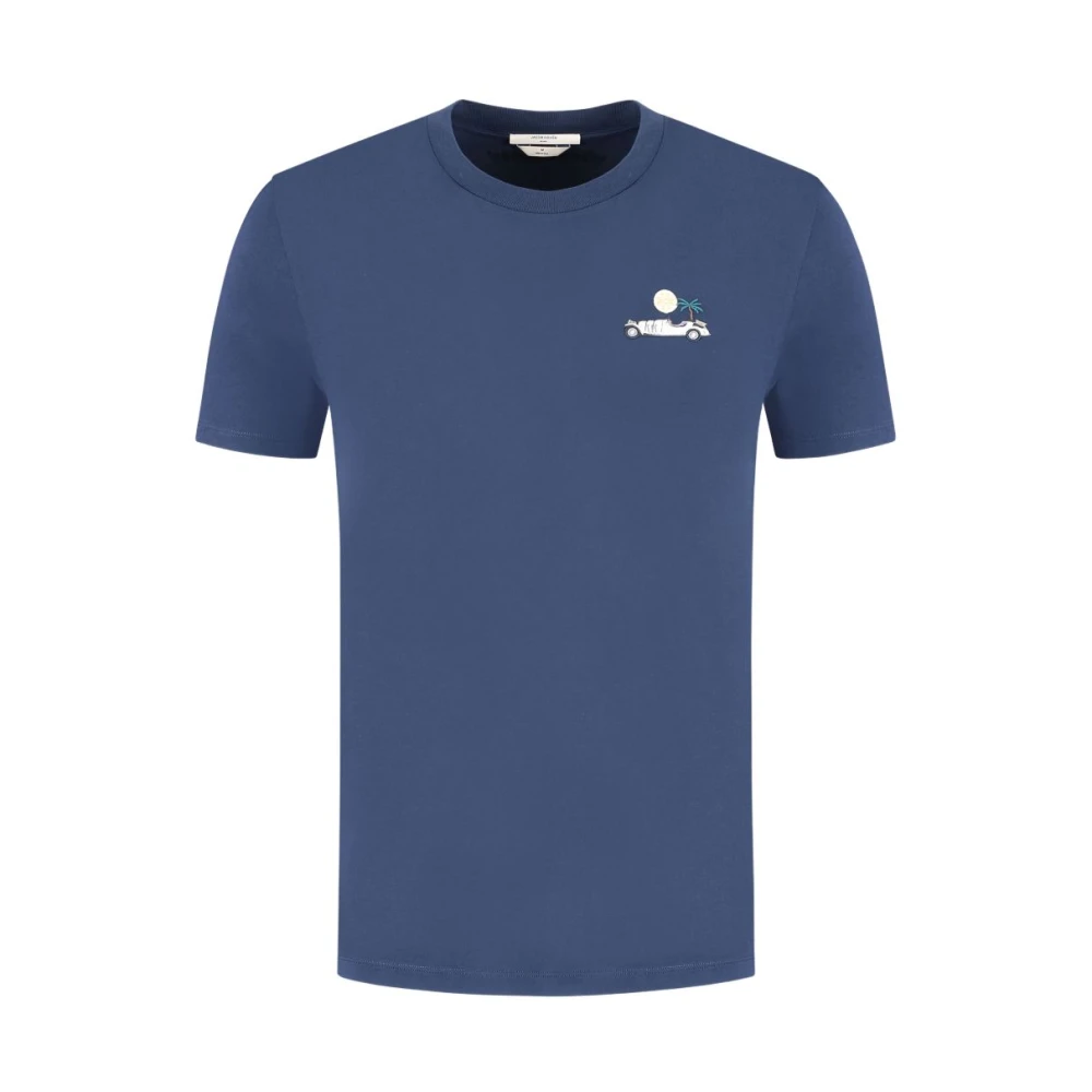 Jacob Cohën Men's Blue Crew-Neck T-Shirt