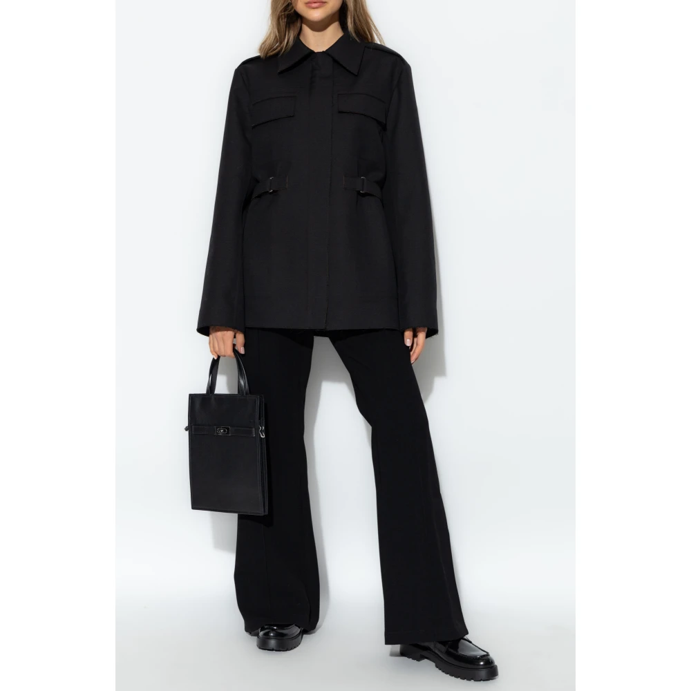 TORY BURCH Jas met Epauletten Black Dames