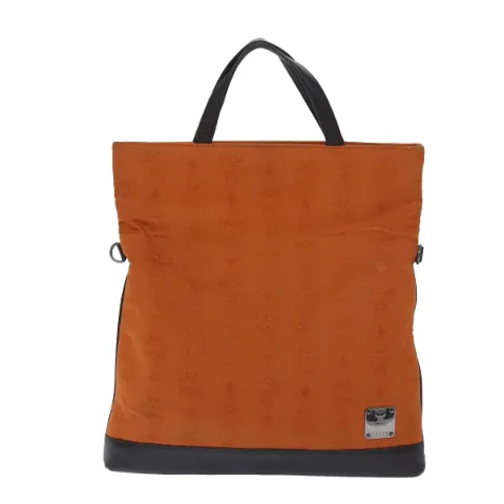 MCM Pre-owned Fabric handbags Orange Dames