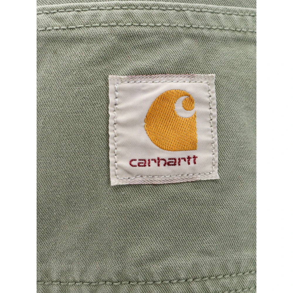 Carhartt WIP Cargo Bermuda Shorts met Logo Patch Green Heren
