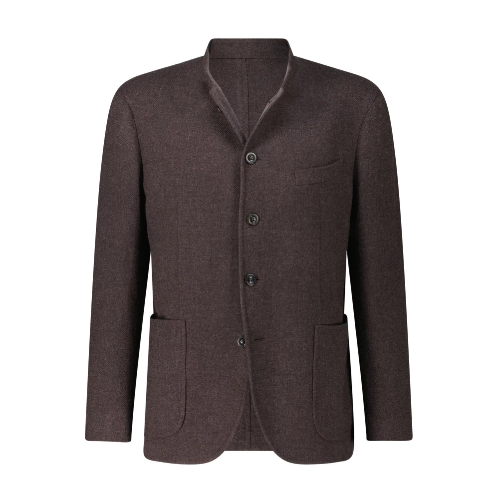 Boglioli Klassieke Blazer met Reverskraag Brown Heren