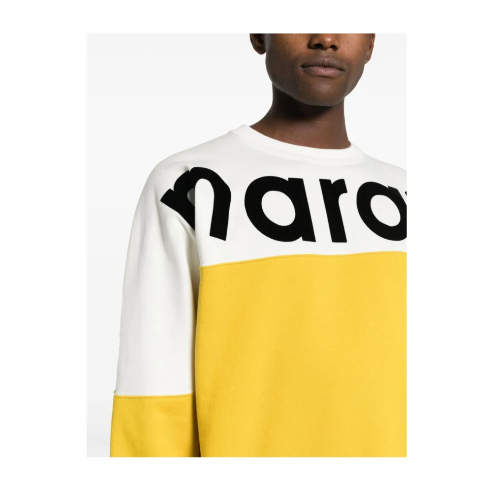 Isabel marant Howley Sweat Truien Breigoed Yellow Heren