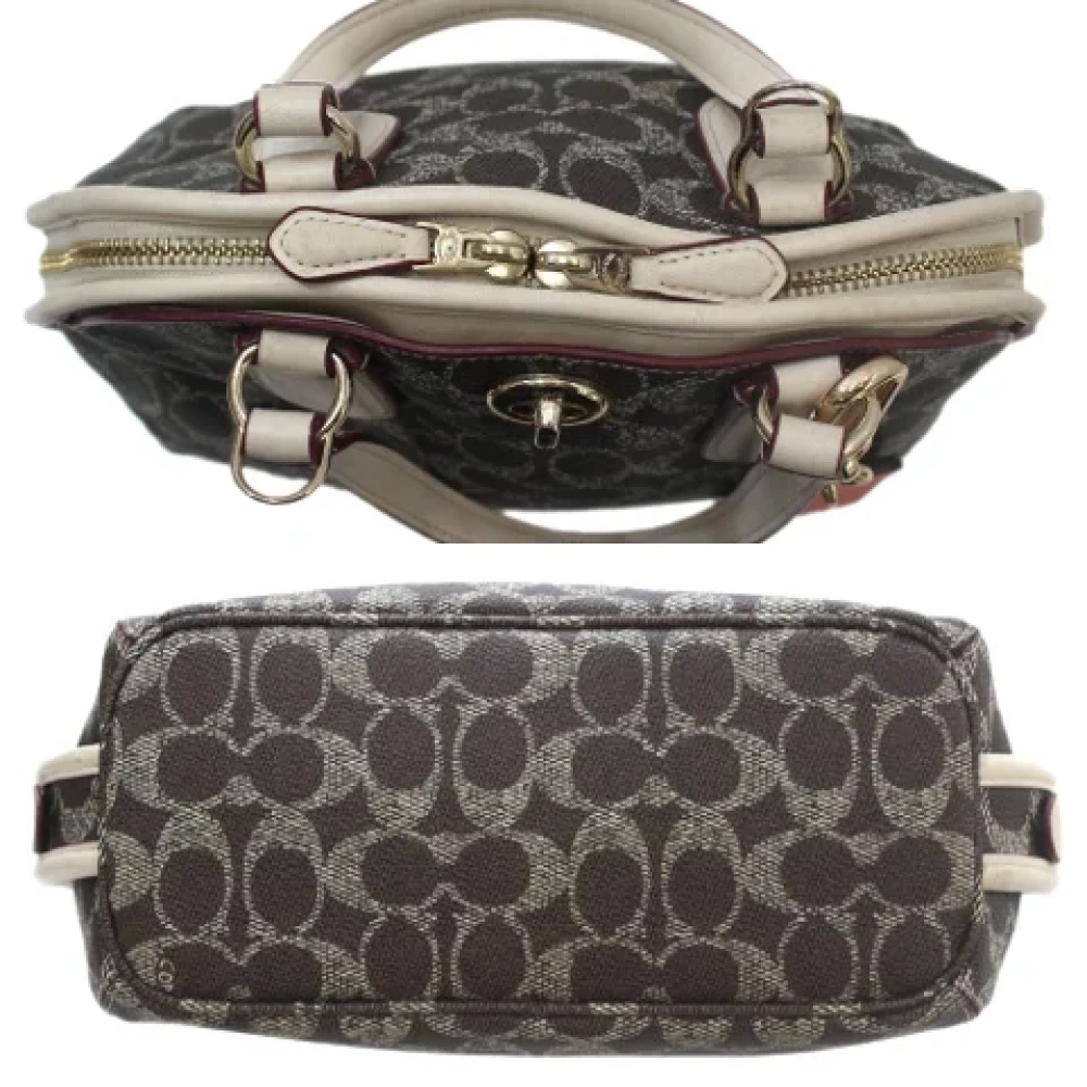 Coach Pre-owned Fabric handbags Brown Dames