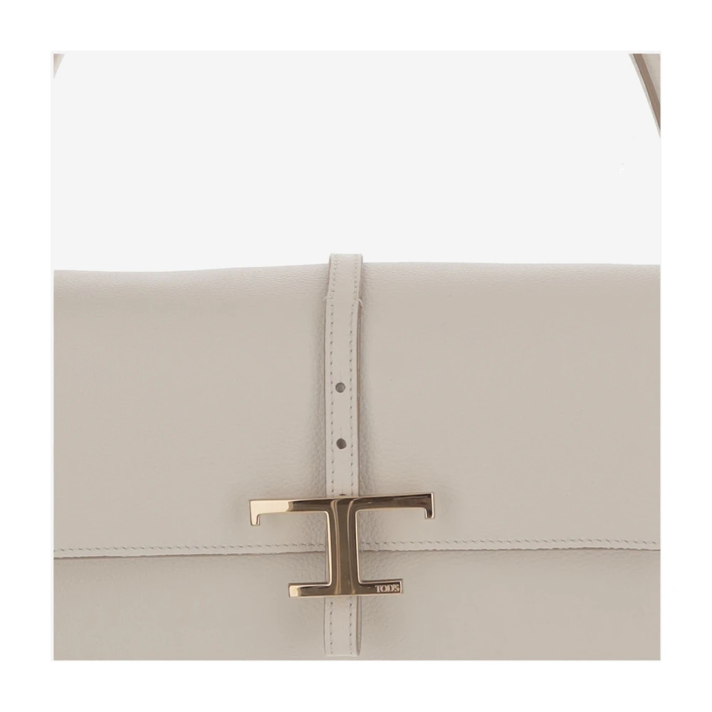 TOD'S Stijlvolle Leren Tas voor Dagelijks Gebruik White Dames