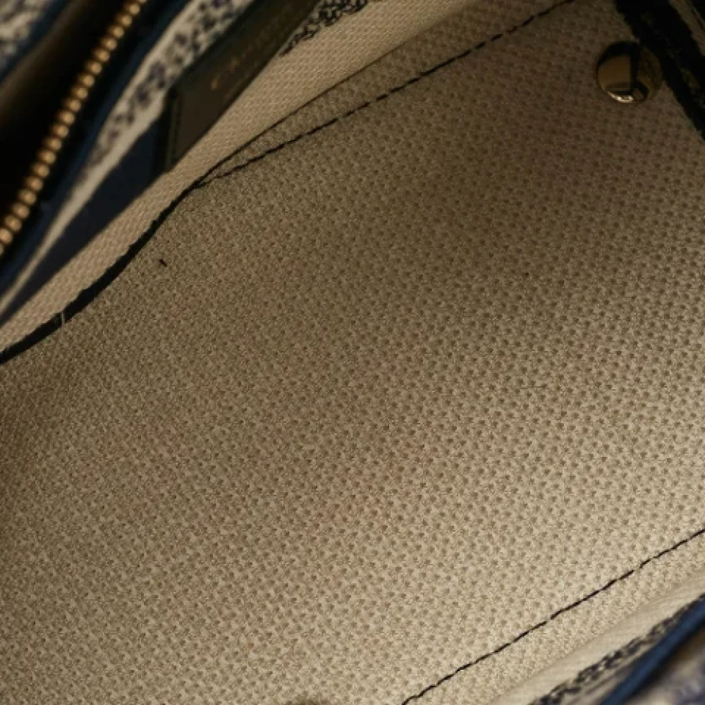 Dior Vintage Pre-owned Canvas totes Blue Dames