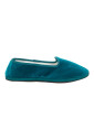 chaussures-unisexes-en-velours-vert-uni