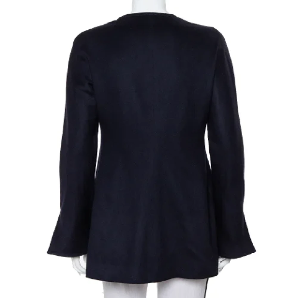 Valentino Vintage Pre-owned Cashmere outerwear Blue Dames