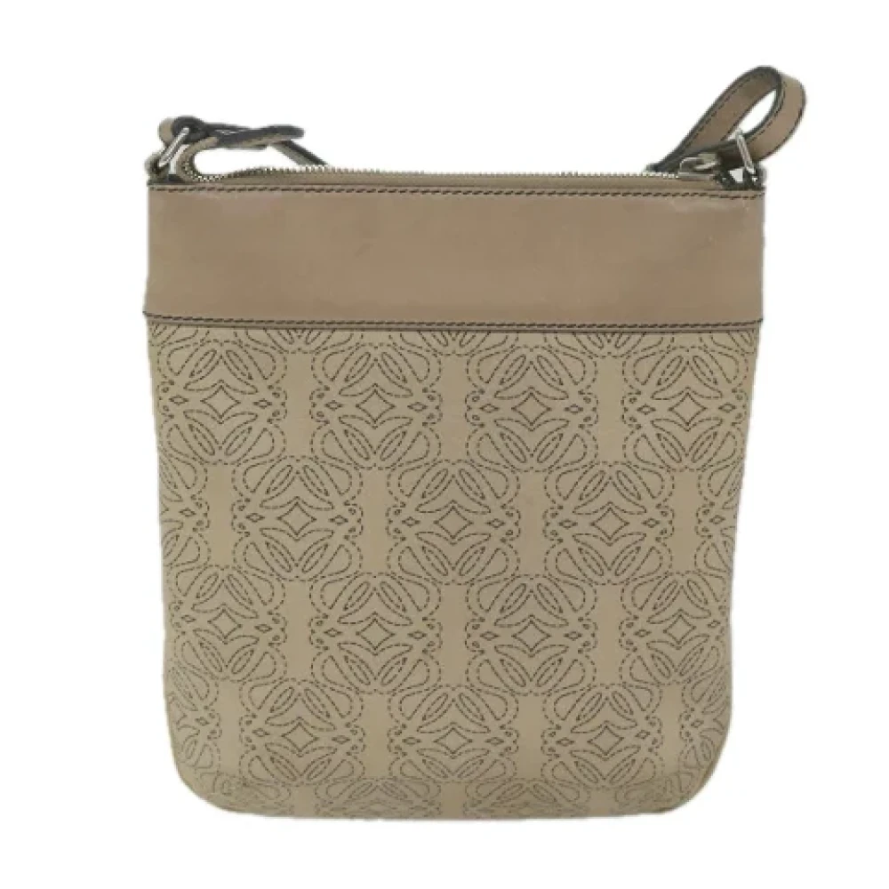 Loewe Pre-owned Leather shoulder-bags Beige Dames