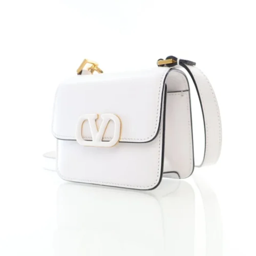 Valentino Vintage Pre-owned Leather handbags White Dames