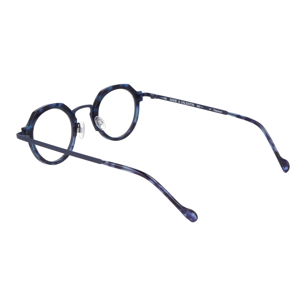 Anne & Valentin Ronde acetaatbrillen M2 Black Unisex