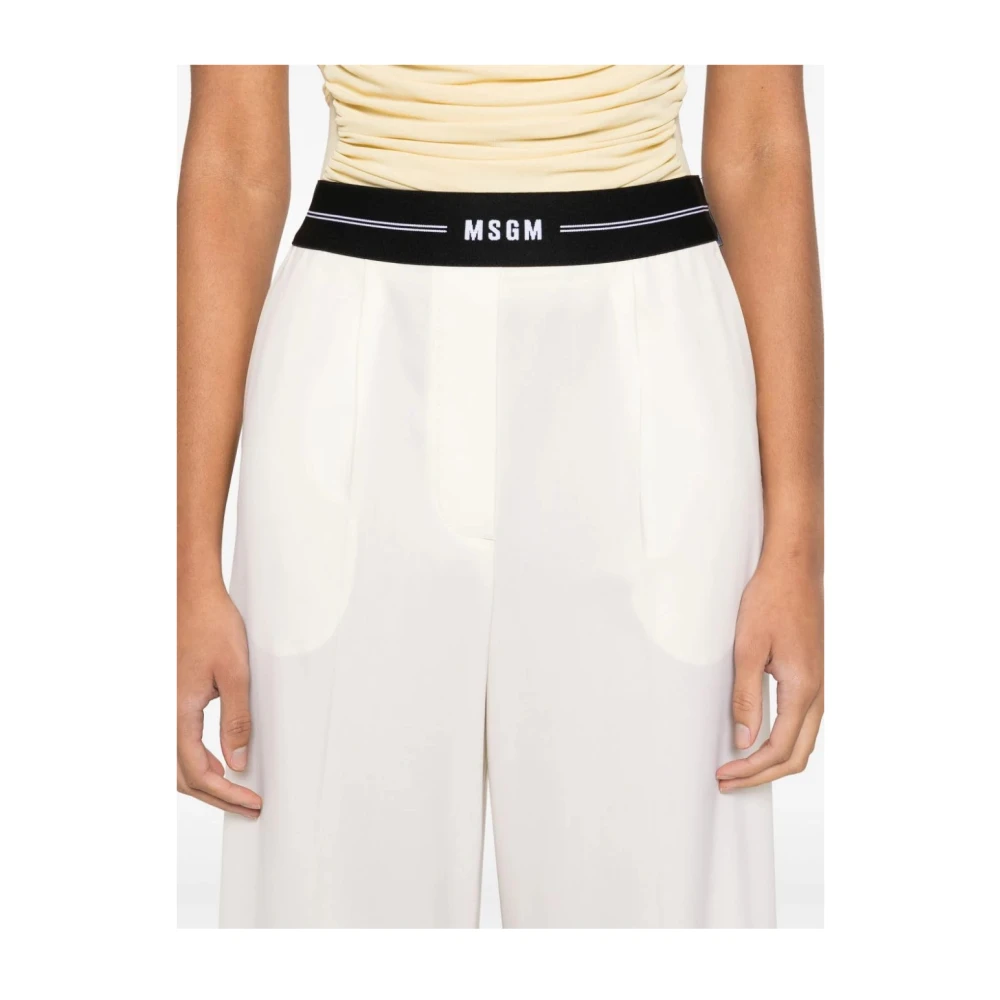 Msgm Trousers White Dames