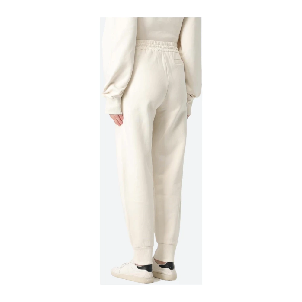 Hugo Boss Katoenen sweatpants met technische details Beige Dames