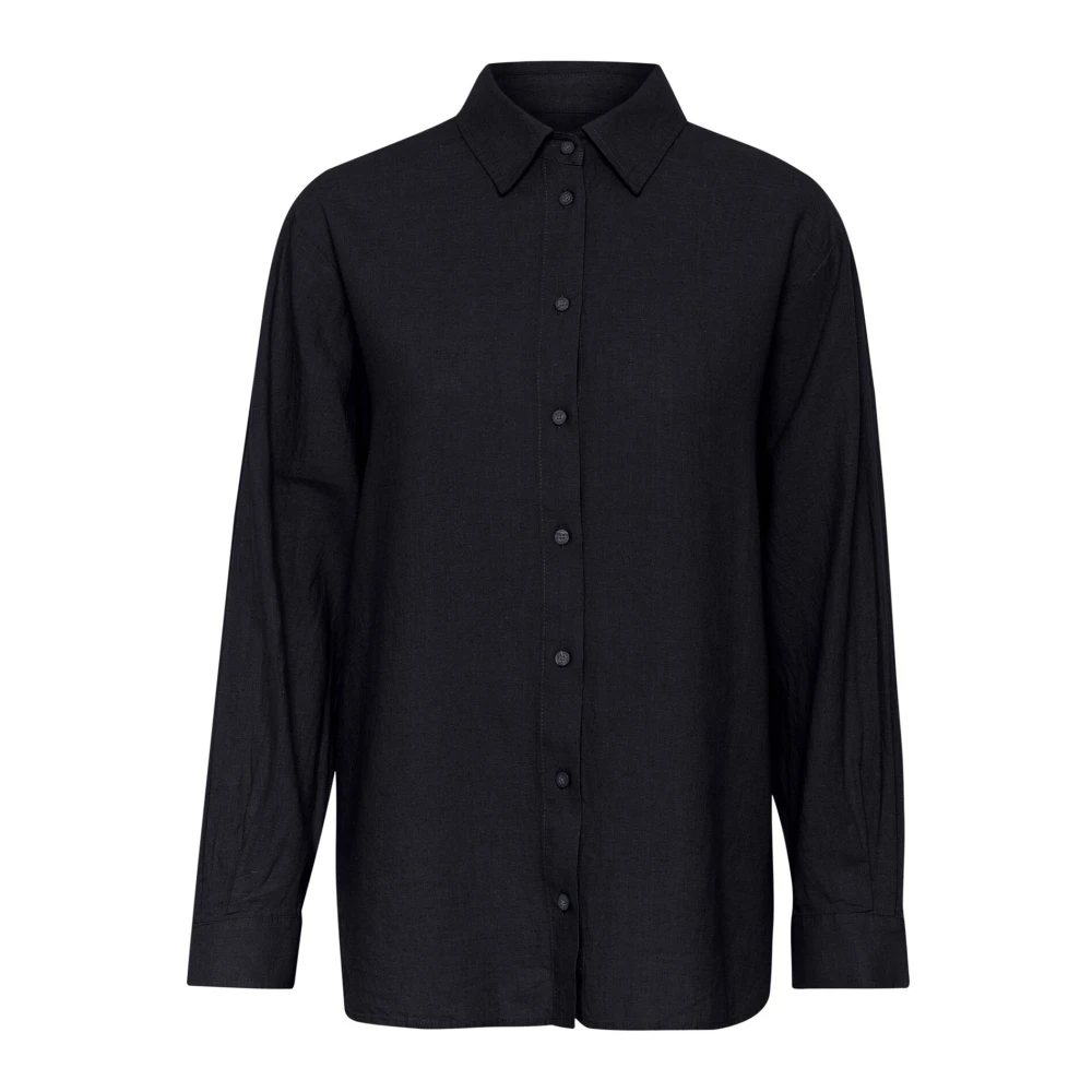 InWear Oversized Shirt Marineblauw Blue Dames