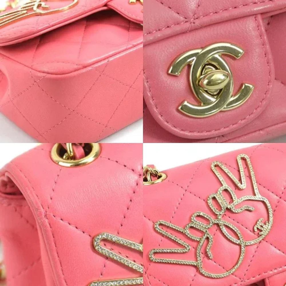Chanel Vintage Pre-owned Leather shoulder-bags Pink Dames