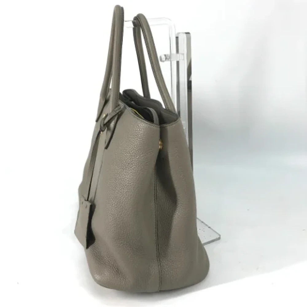 Prada Vintage Pre-owned Leather prada-bags Gray Dames