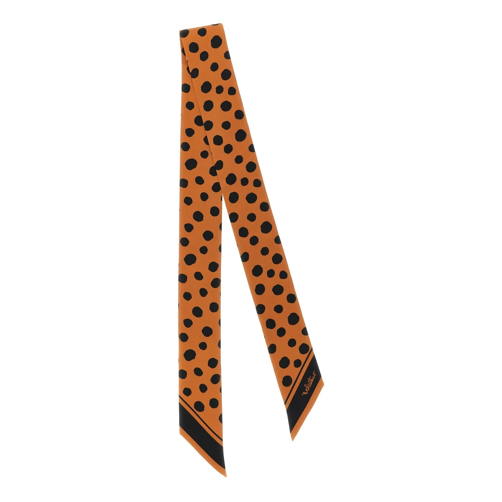 Valentino Garavani Women's Multicolor Silk Scarves, One Size, Dalmatian Polka Dot Silk Bandeau