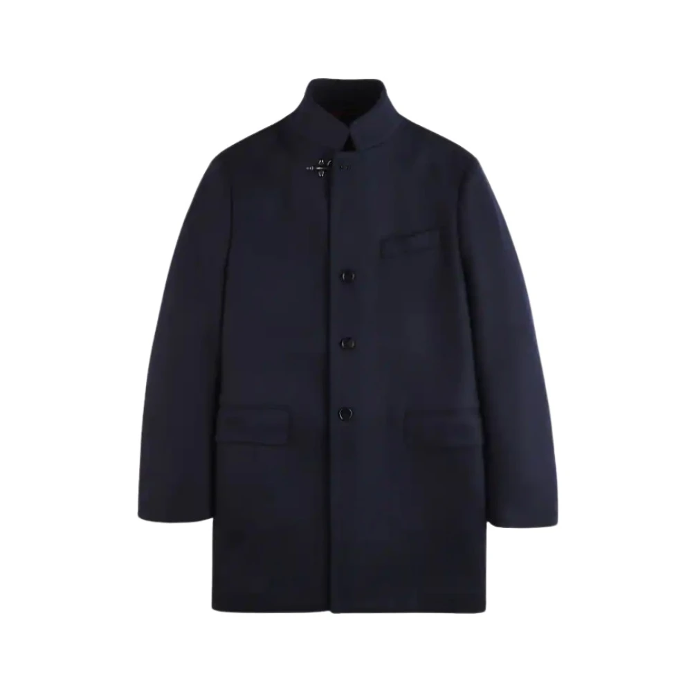 Fay Blauwe Duty Coat Blue Heren