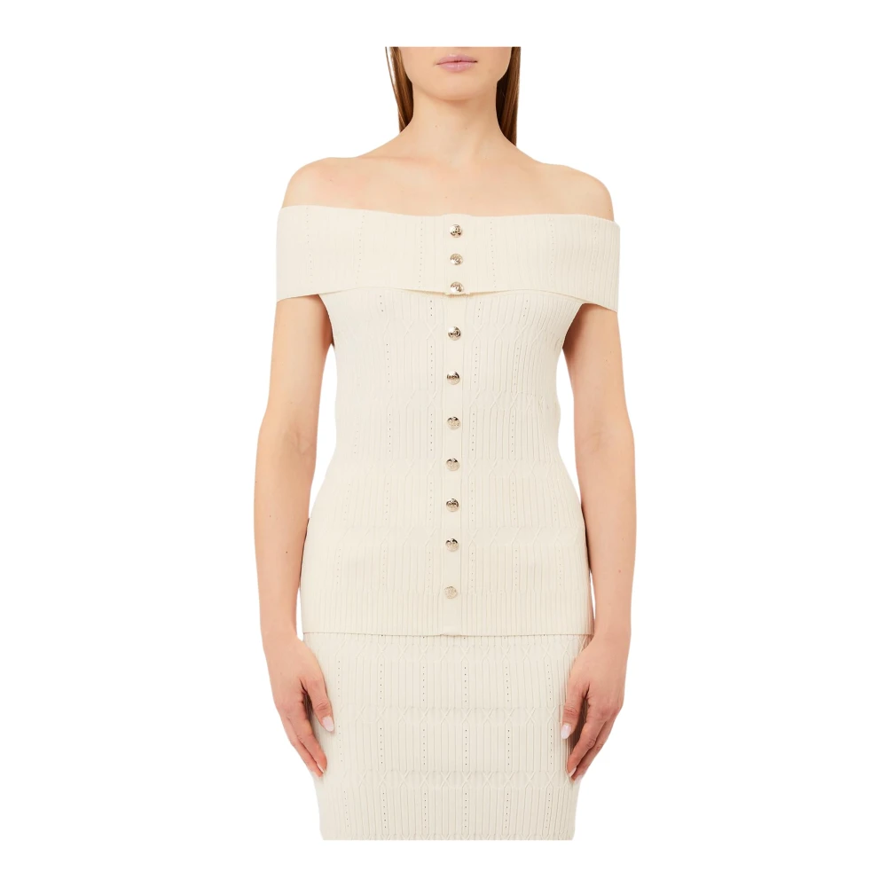 Liu Jo Vrouw Wit Truien & Vesten Dames, M, Sweater