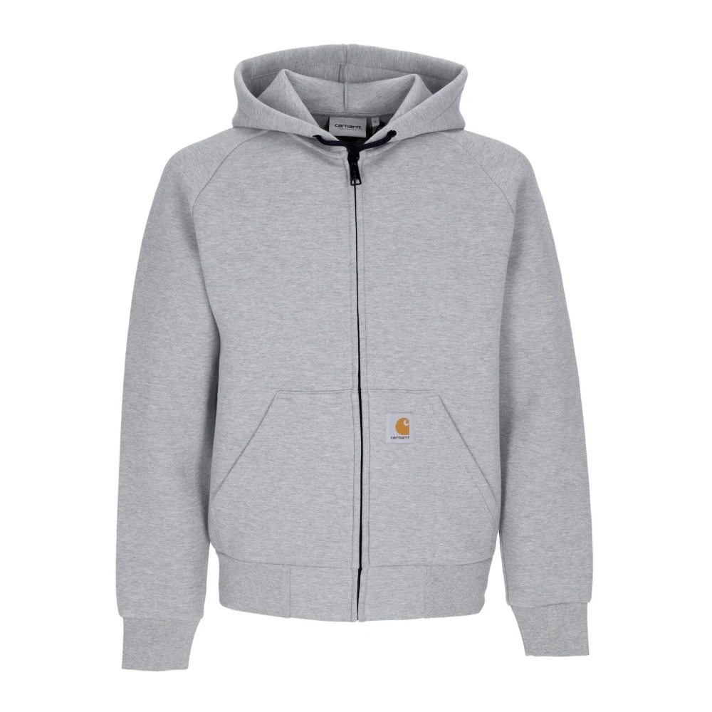 Carhartt WIP Lichtgewicht Hooded Zip Sweatshirt Grijs Gray Heren