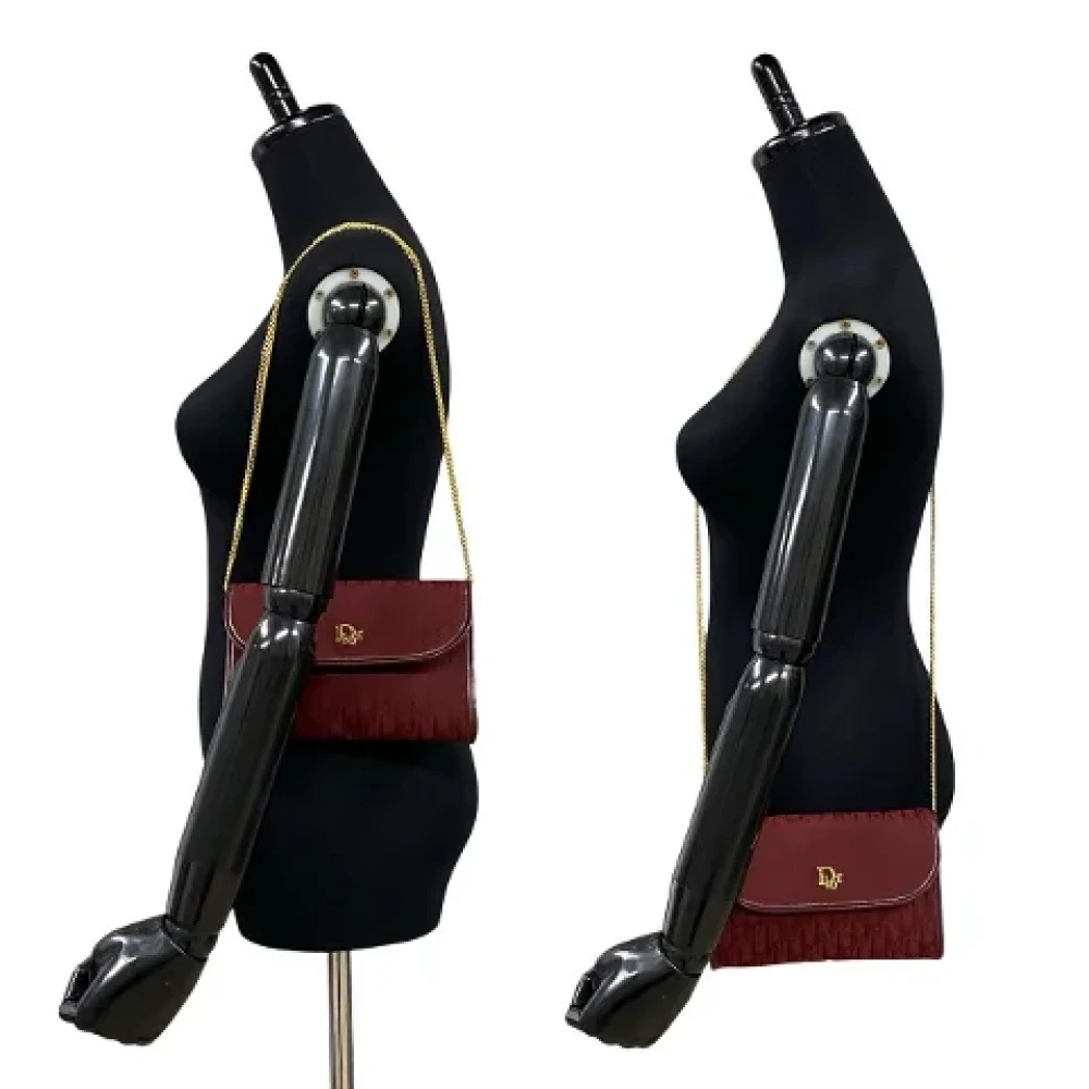 Dior Vintage Pre-owned Canvas dior-bags Red Dames