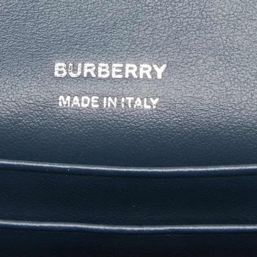 Burberry Vintage Pre-owned Leather shoulder-bags Blue Dames