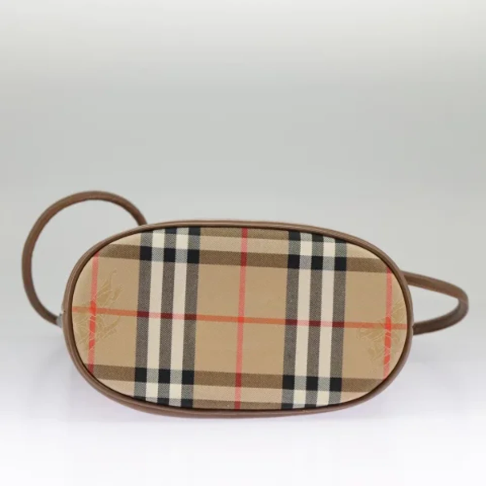 Burberry Vintage Pre-owned Canvas shoulder-bags Beige Dames