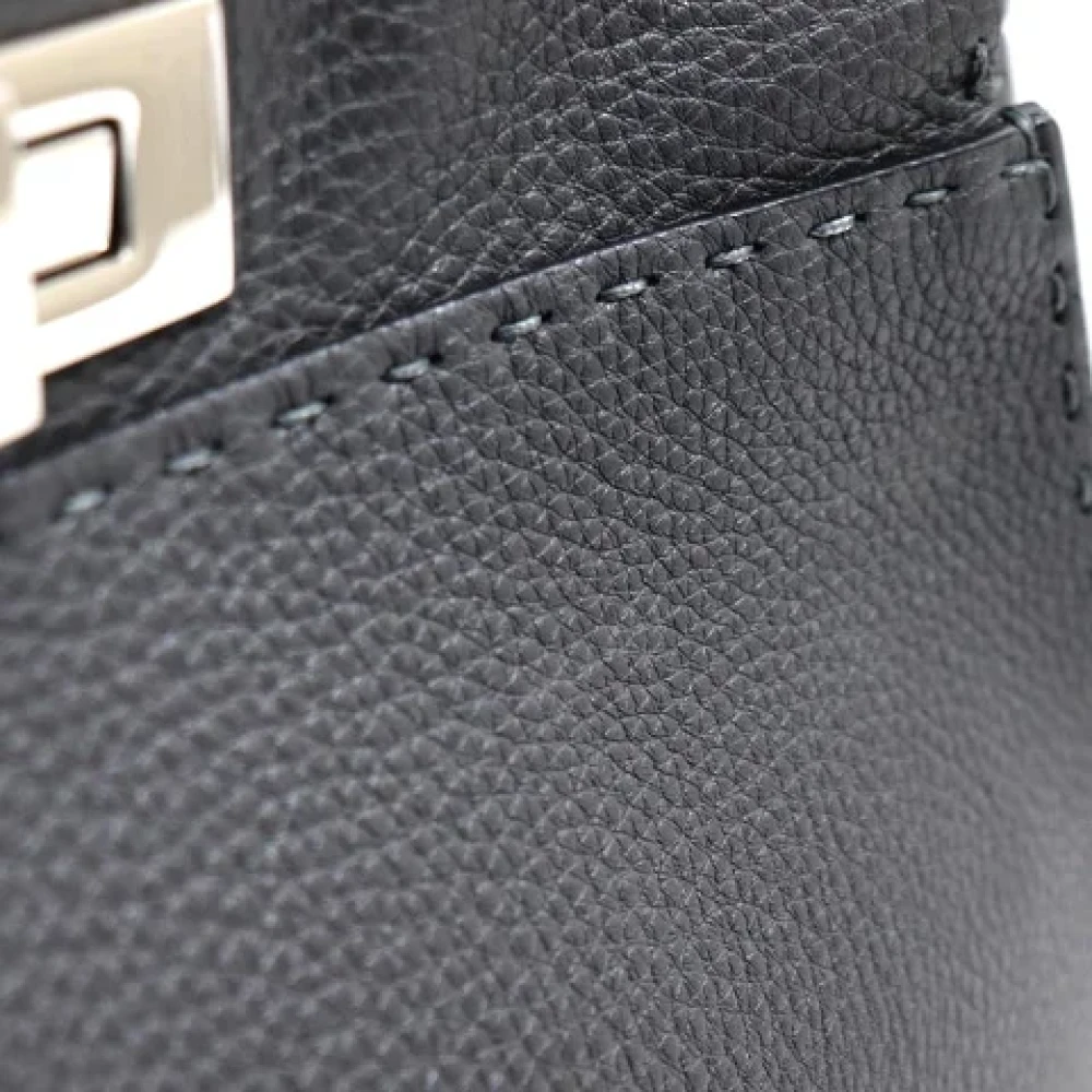 Fendi Vintage Pre-owned Leather fendi-bags Gray Dames