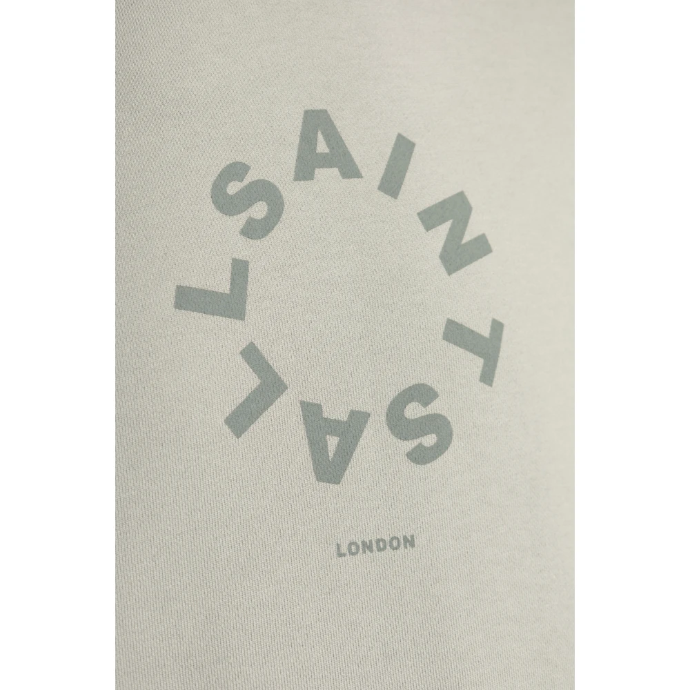 AllSaints Tierra Hoodie Gray Heren