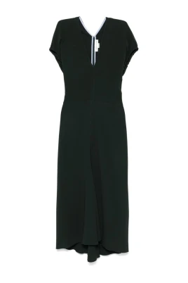 Elegant Grön Klänning för Kvinnor