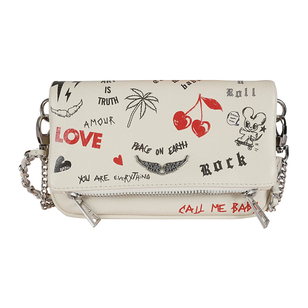 Zadig & Voltaire Nano Love Tag Leren Tas Multicolor Dames