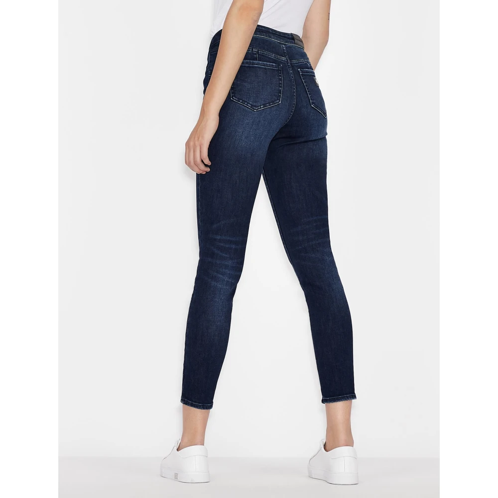 Armani Exchange Cropped Jeans Blue Dames