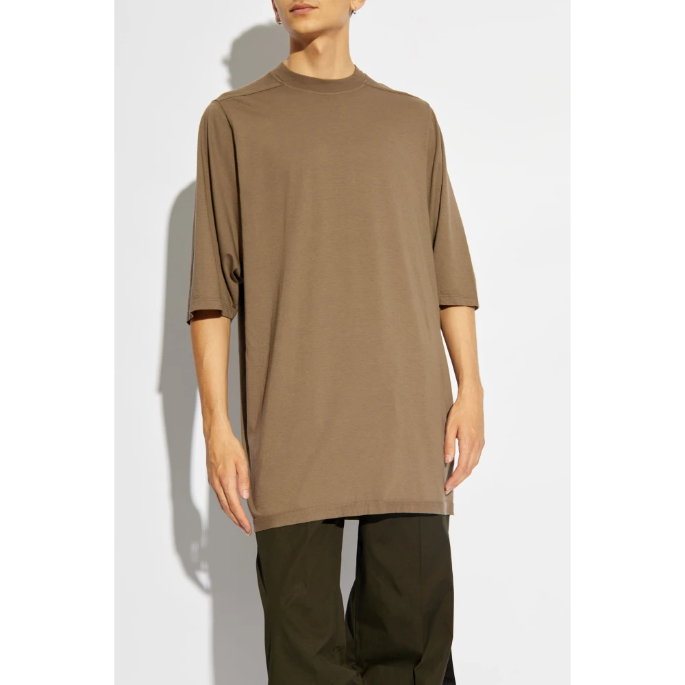 Rick Owens T-shirt Jumbo Brown Heren