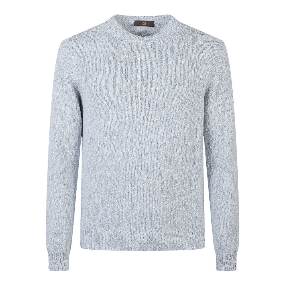 Zanone Mannelijk Blauw Giro Ml Sweater