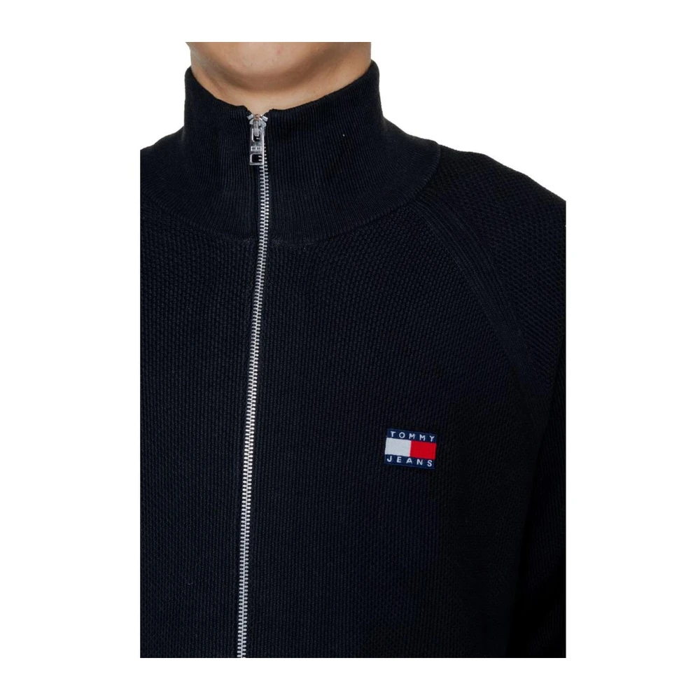 Tommy Jeans Gebreid Katoenen Vest Black Heren
