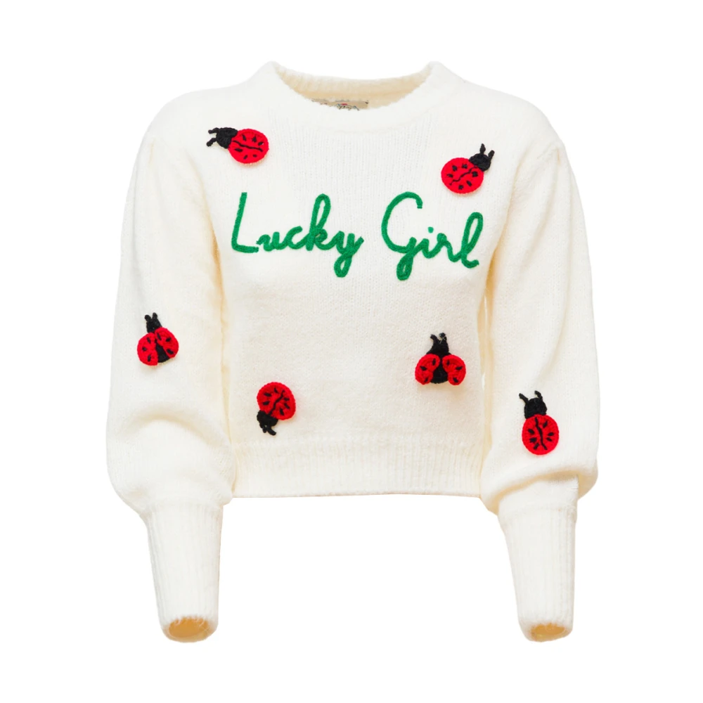 MC2 Saint Barth Alpaca Blend Lucky Girl Sweater Multicolor Dames
