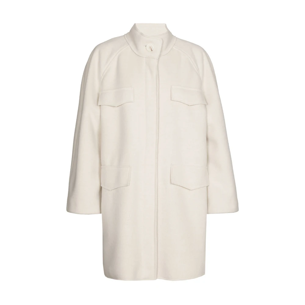 Caroline Biss Wolmix Allround Vest White Dames