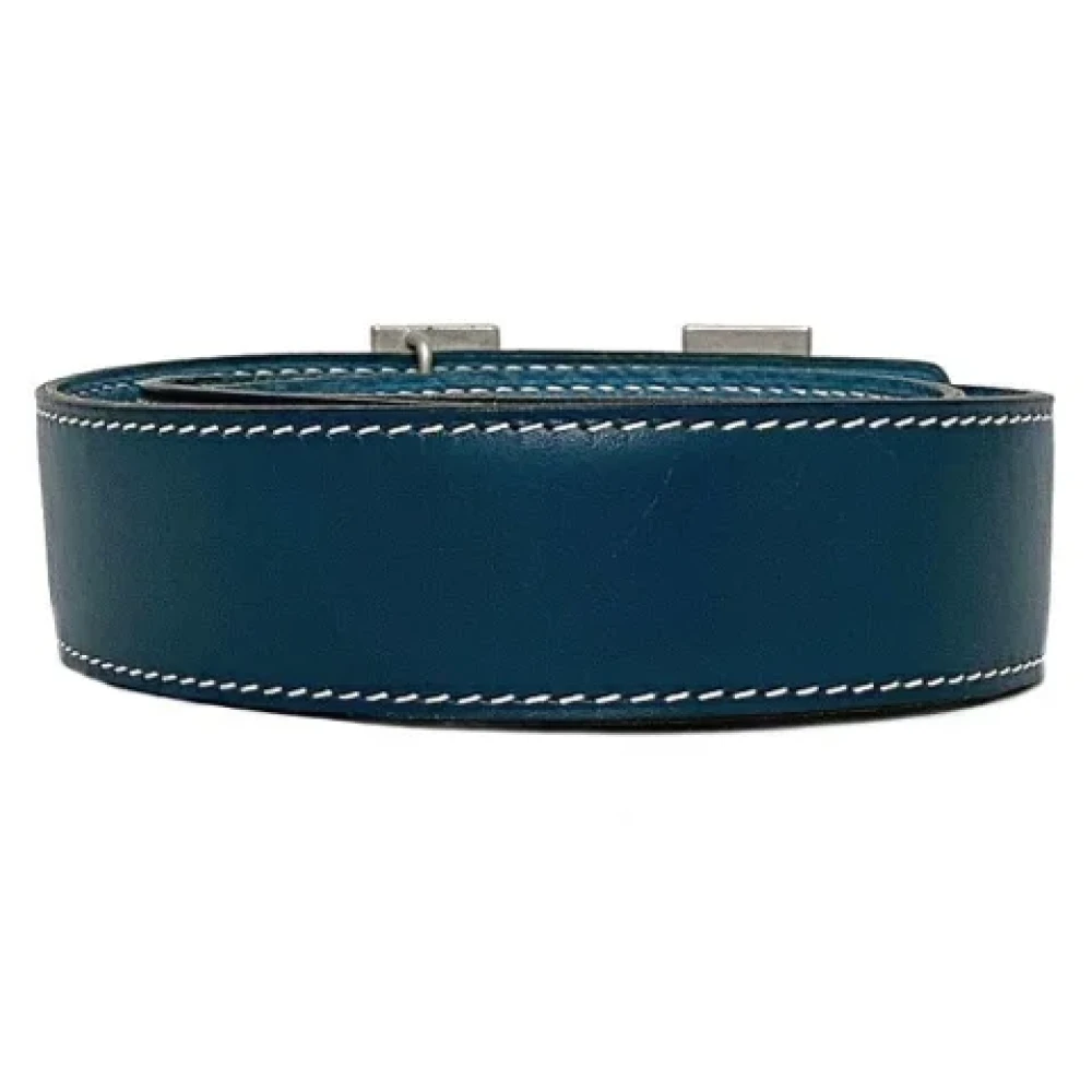 Hermès Vintage Pre-owned Leather belts Blue Dames