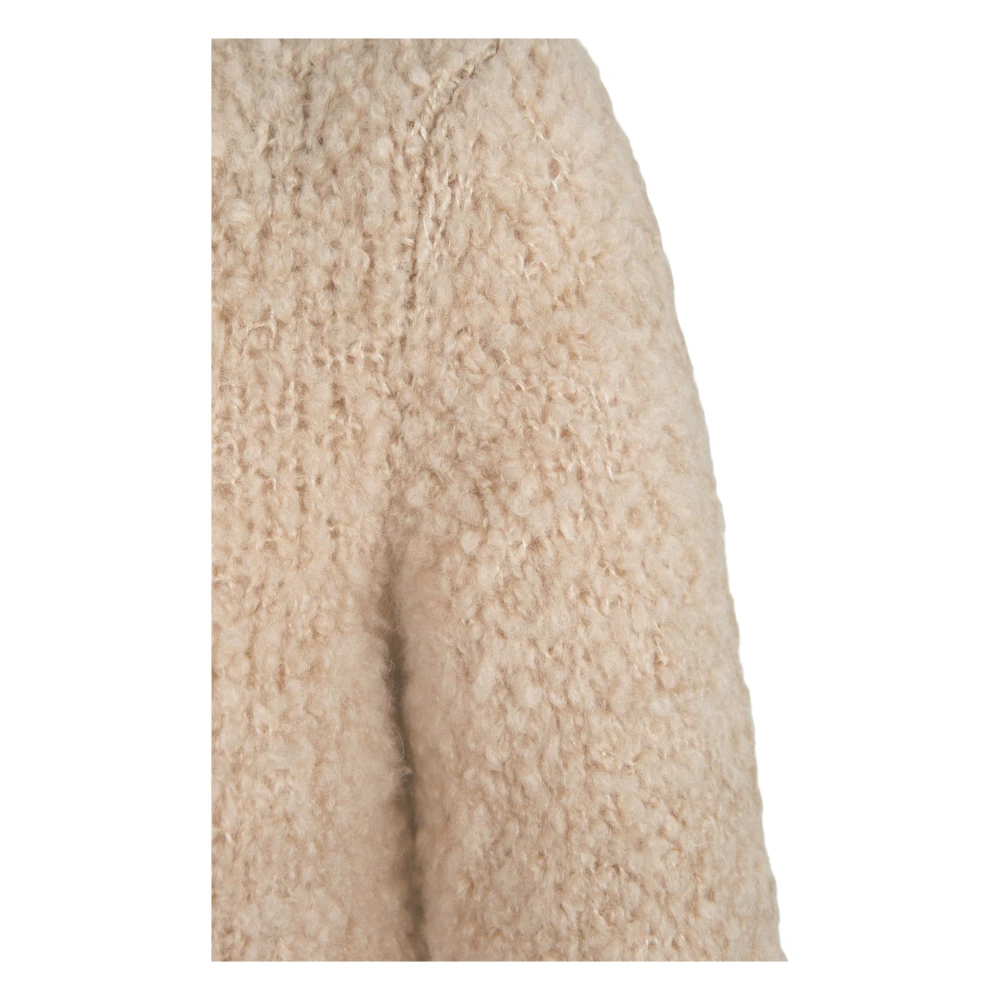 Cortana Zachte Beige Jersey Zijde Blend Trui Beige Dames