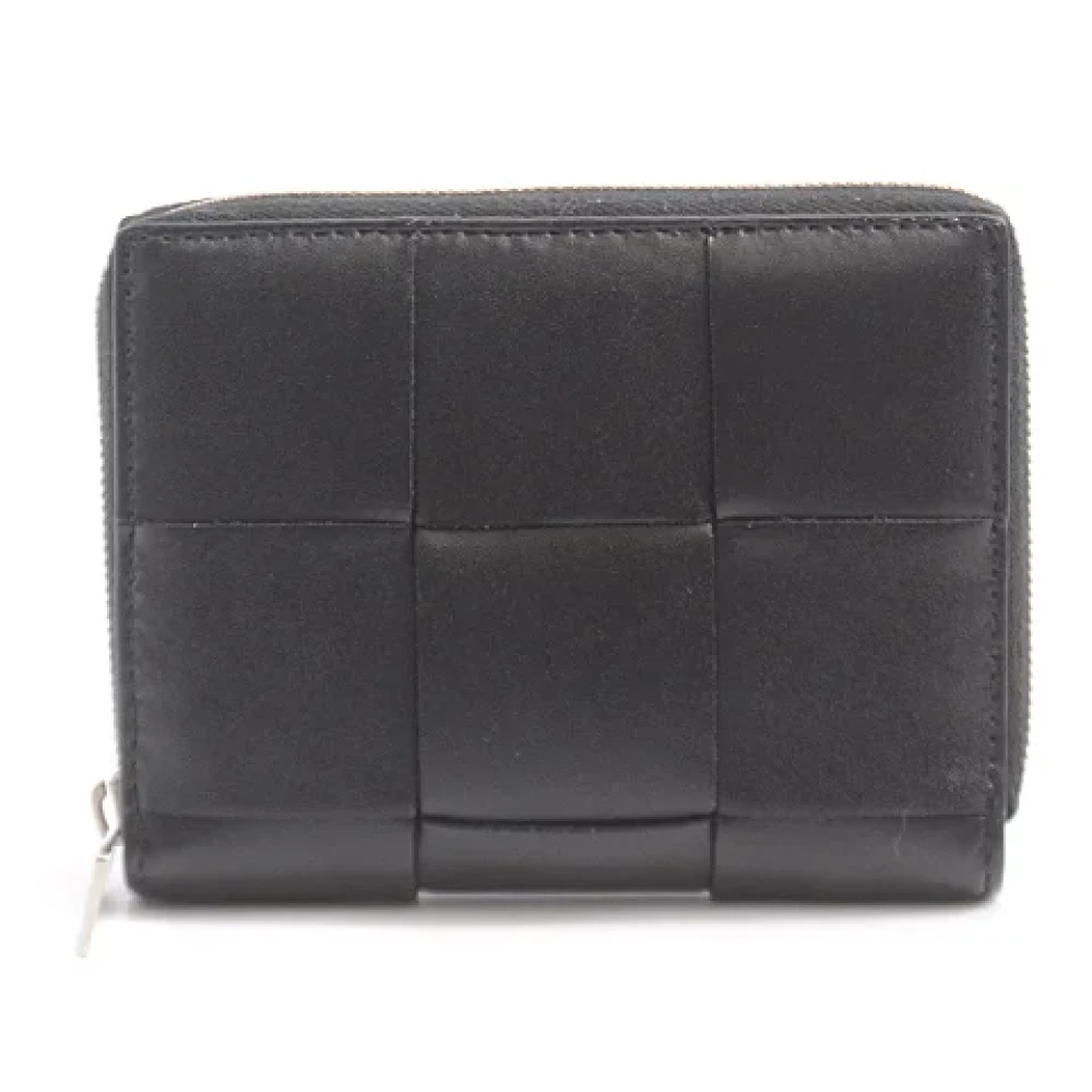 Bottega Veneta Vintage Pre-owned Leather wallets Black Dames