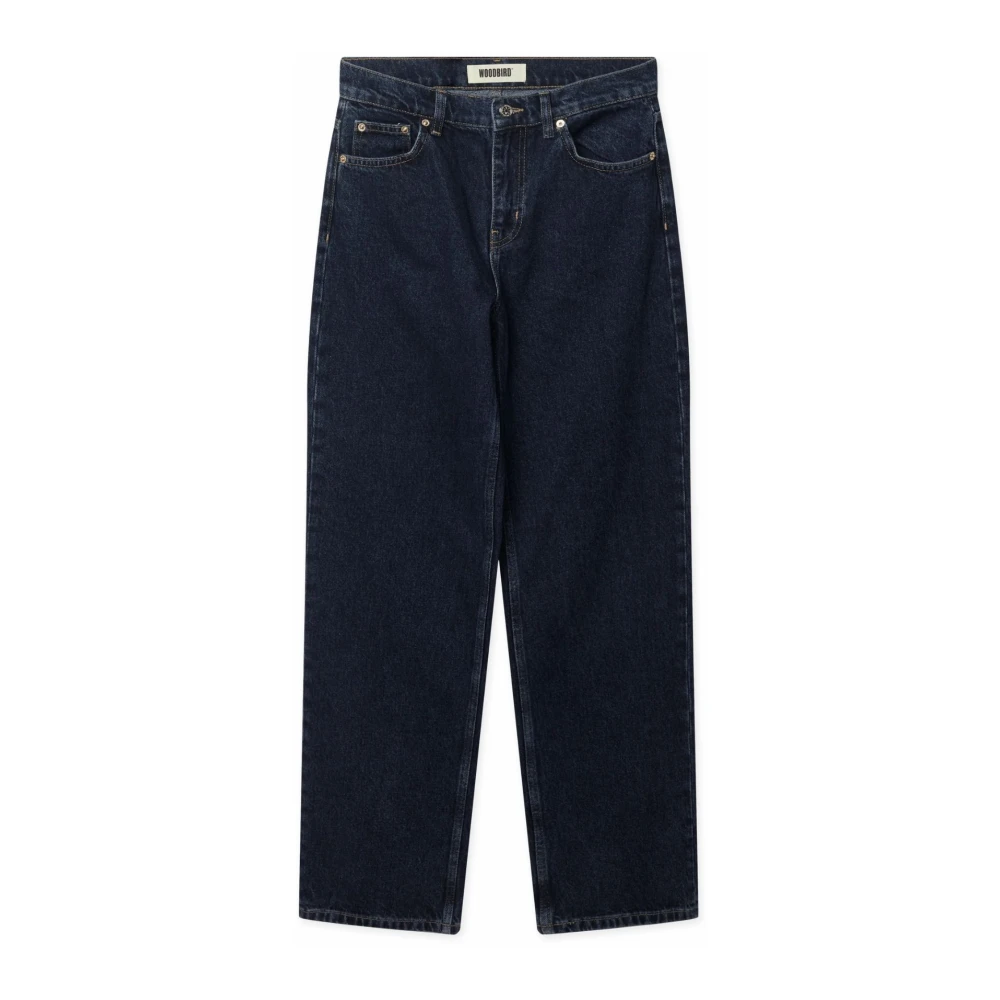 Woodbird Women's Blue Straight Fit Jeans, W27 L33, Carla 90S Rinse Jeans