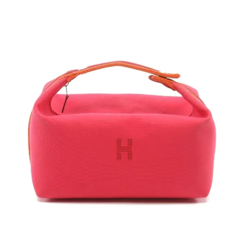 Hermès Vintage Pre-owned Canvas handbags Pink Dames