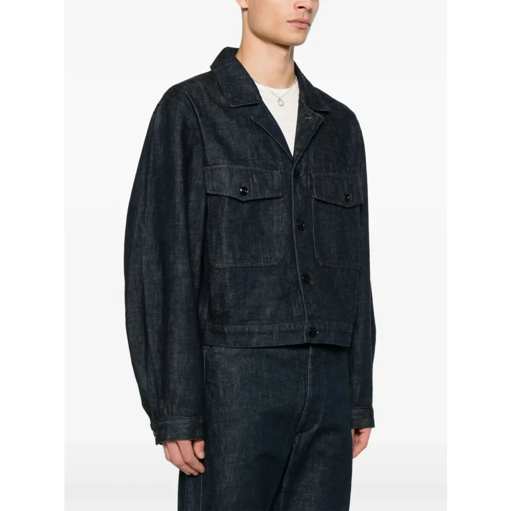 Lemaire Klassieke Denim Trucker Jack Blue Heren