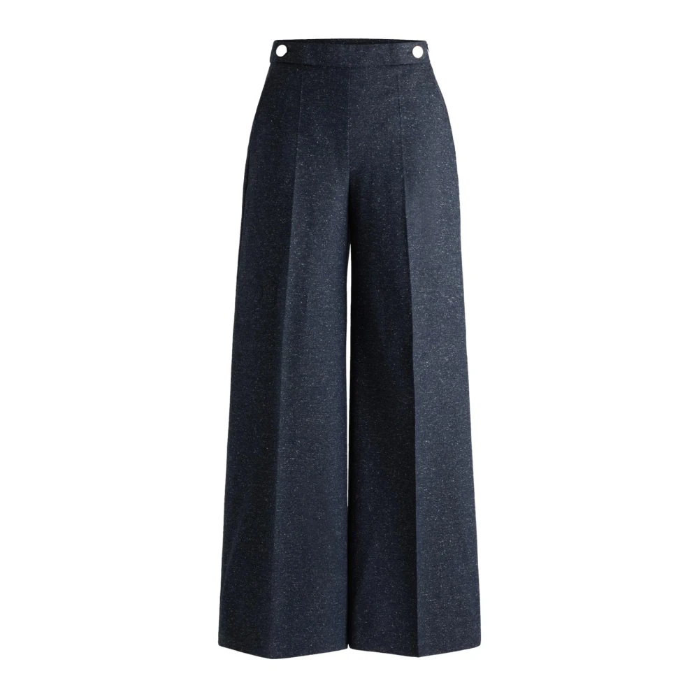 Hugo Boss Blauwe Broek van Wolmix Tupita Model Blue Dames