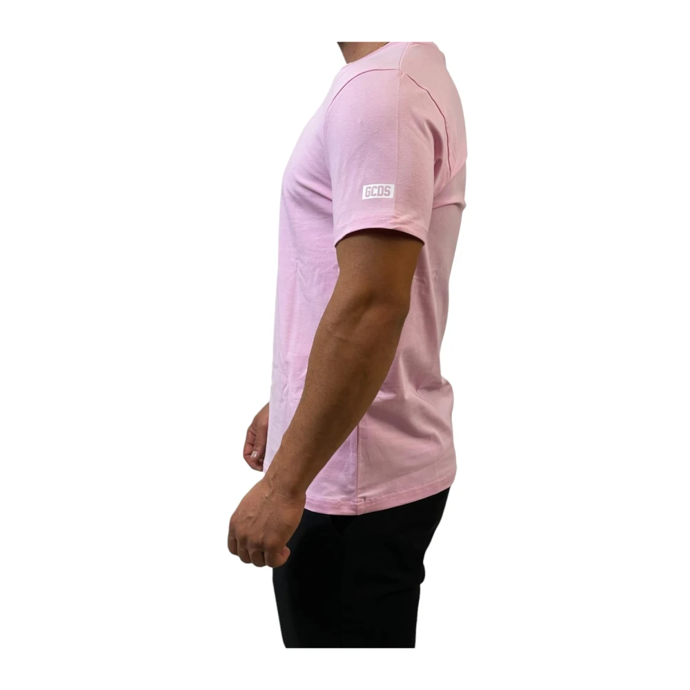 Gcds Casual Katoenen T-shirt Pink Heren
