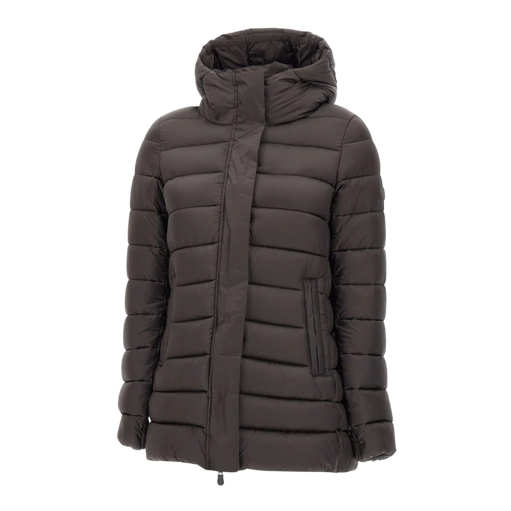Save The Duck Donzen Jas met Hoge Kraag Brown Dames