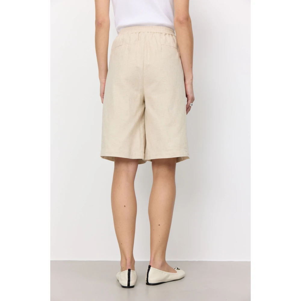 Levete Room Gavin 1 Shorts in Island Fossil Beige Dames